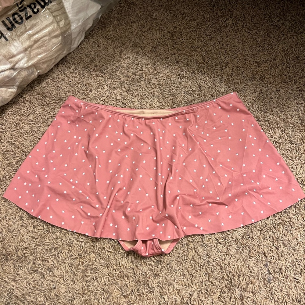Kortni Jeane Pink and White Skorts with Flowy Fit